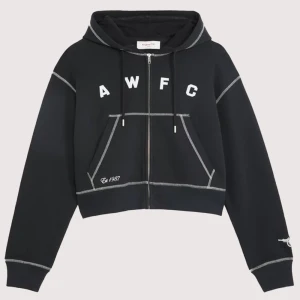 Arsenal AWFC Black Zip-up Hoodie