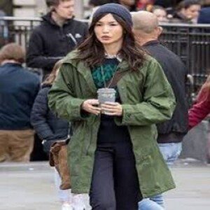 Eternals 2021 Sersi Green Coat