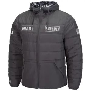 Miami Hurricanes Military Camo Jacket