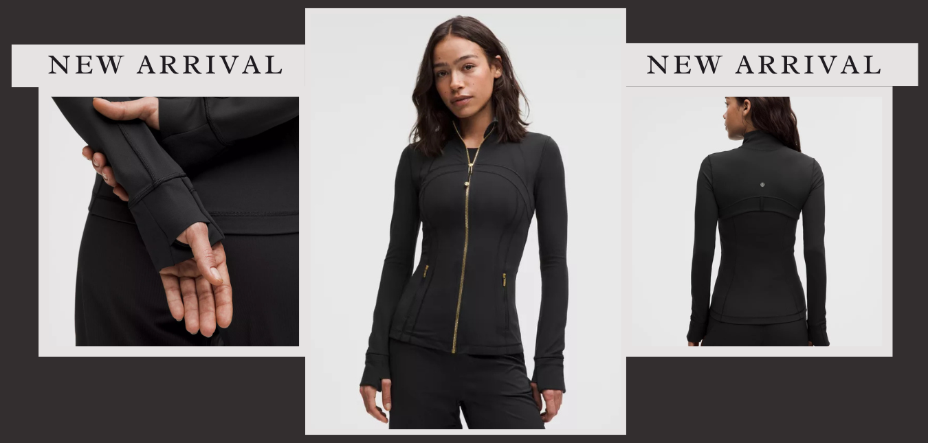 Lululemon Define Gold Zipper Jacket