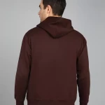Men Full Sleeve Solid Hooded Sweatshirt
