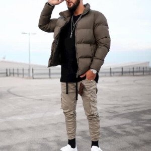 Men's Premium Brown Puffer Jacket