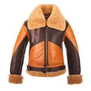 Raf B3 Aviator Brown Shearling Jacket