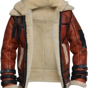 Men’s RAF B3 Aviator Shearling Bomber Jacket