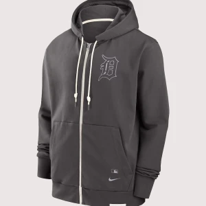 MLB Detroit Tigers Charcoal Authentic Hoodie