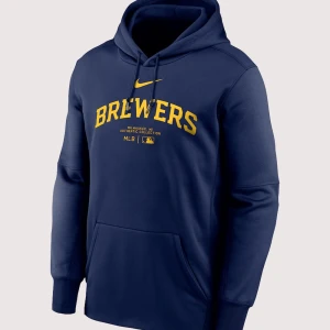 MLB Milwaukee Brewers Navy Blue Hoodie