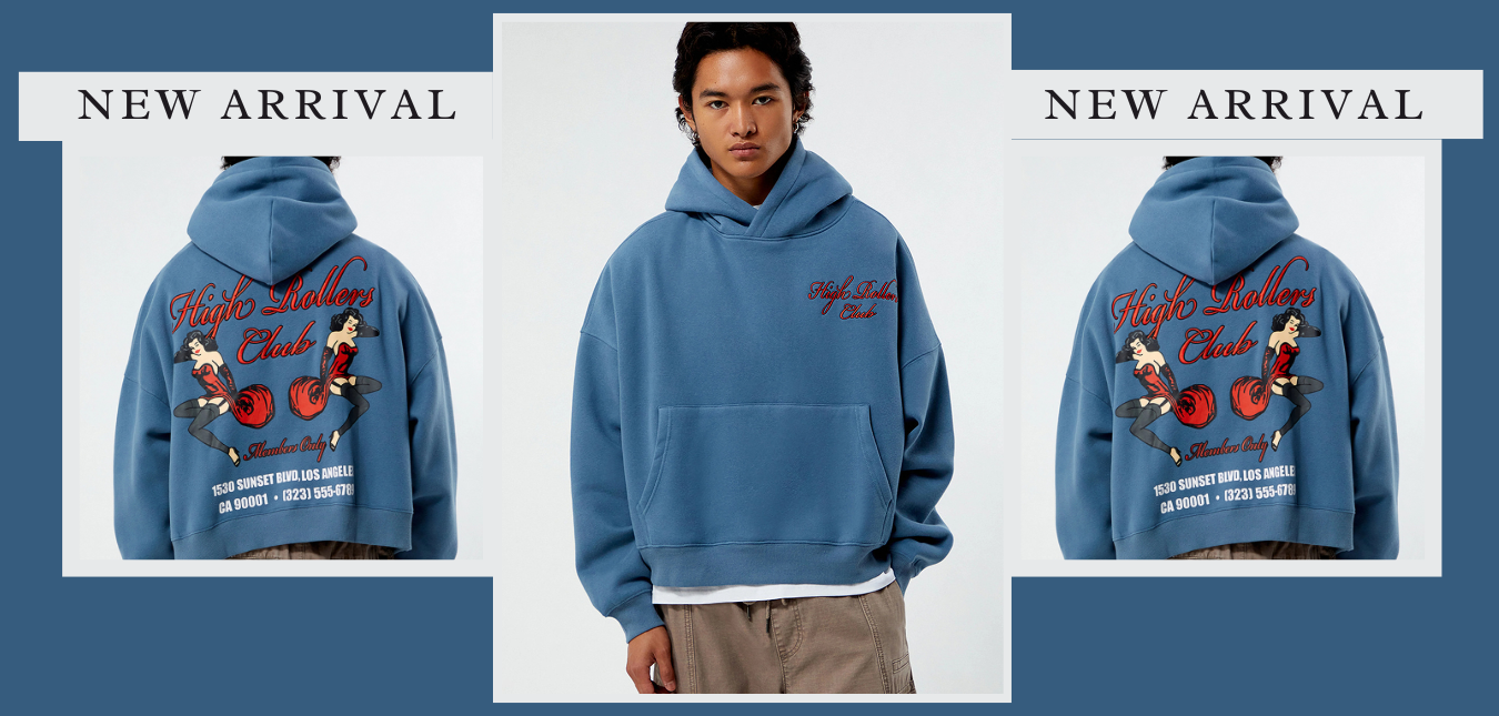 Pacsun High Rollers Club Cropped Hoodie