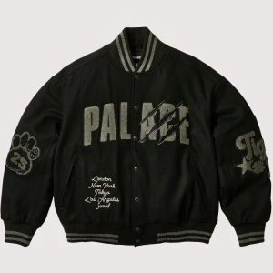 Palace Tora Tora Black Varsity Jacket