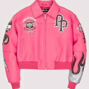 World Famous Pelle Pelle Pink Leather Jacket