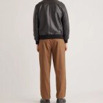 Men Leather Bomber Black Jacket