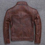 Men’s Brown Premium Moto Jacket