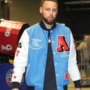 Stephen Curry Allen Iverson Varsity Jacket