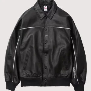 Supreme x Nike Leather Varsity Jacket
