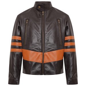 X-Men Wolverine Brown Leather Jacket