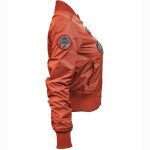 Top Gun MA-1 Rust Women's Bomber Jacket