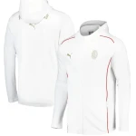 AC Milan PUMA Casuals Hooded Zip Up Jacket White