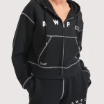 Arsenal AWFC Black Zip-up Hoodie