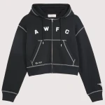 Arsenal AWFC Black Zip-up Hoodie