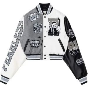 All Star Crop Varsity Jacket