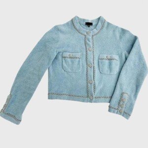Emily In Paris Emily Cooper Blue Faux Cardigan