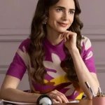 Emily In Paris S03 Lily Floral Cardigan