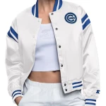 Chicago Cubs White Starter Varsity Jacket