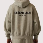 Fear of God Essentials Dark Oatmeal Hoodie
