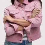 Rose Pink Denim Jacket