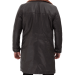 Turlock Mens Dark Brown 3/4 Length Shearling Coat