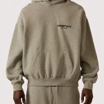 Fear of God Essentials Dark Oatmeal Hoodie