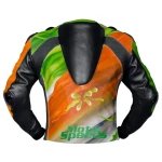 Abstract Riding Leather Jacket