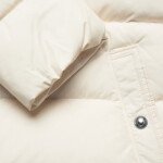 Mens Cream Winter Puffer Jacket