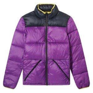 Mens Purple Puffer Jacket