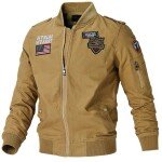 Army Military Motorcycle Bomber Jacket