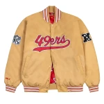 GOLF WANG San Francisco 49ers Satin Bomber Jacket