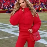 Gracie Hunt AFC Championship Crop Puffer Jacket