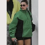 Hailey Bieber Half-Zip Anorak Jacket