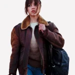 Hurry Up Tomorrow 2025 Jenna Ortega Leather Jacket