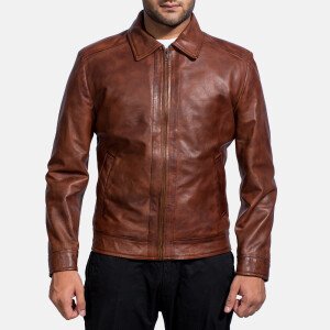 Inferno Brown Leather Jacket