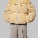 Kim Kardashian Louis Vuitton Shearling Jacket