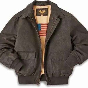 Men Air Force A-2 Flight Bomber Jacket