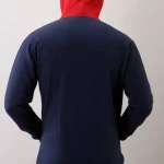 Men Full Sleeve Color Block Hoodie