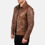 Men's Leather Biker Jacket
