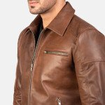 Men's Leather Biker Jacket