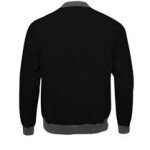 Men’s Grey And Black Bomber Jacket