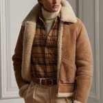 Men's Premium Camel Brown Fur Leather Jacket