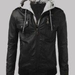 Men's Slim Fit Bomber Hooded Jacket