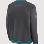 Miami Dolphins Anthracite Coach Bomber Jacket