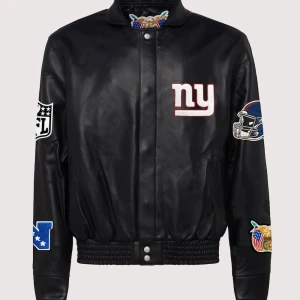 New York Giants Jeff Hamilton Leather Jacket