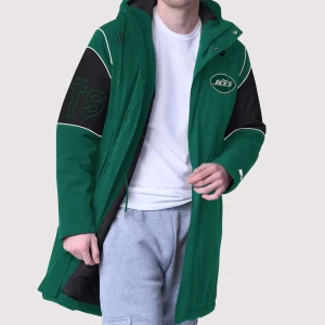 New York Jets Dynasty Polyfill Stadium Starter Jacket